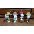 4 x McDonald`s Snoopy toys - sold together as one lot