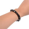 Weight Loss Round Black Stone Bracelet Health Care Magnetic Therapy Bracelet(75% OFF!)