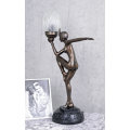 Stunning Art deco Dancer table lamp
