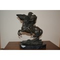 "Napoleon Bonaparte Bronze on Horseback"