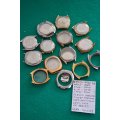 Usefull SEIKO housing spares some with glass