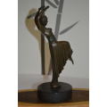 Beautiful `Chiparus` dancing bronze