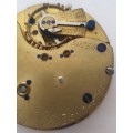 English Lever Stop Pocket Watch Movement. ` working `