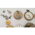 Elgin Pocket Watch Spares , Parts & General Elgin Job lot.