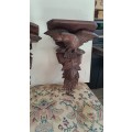 A rear pair of American neoclassical hand carved war eagle sconce/shelf ca 1880-1900 REDUCED