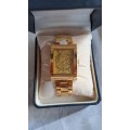Gold Plated Royal Flush Jacques Cantani mens dress watch