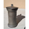 Very old N&C pewter decilitre measuring jug with lid