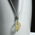 Atenea 925 Add a Dangle handmade natural Citrine nugget gemstone pendant on 925 sterling silver