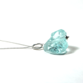 Atenea 925 Add a Dangle natural raw Aquamarine quartz nugget gemstone pendant on sterling silver