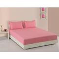 4 piece Fitted Sheet(Pink/Brown)