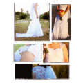 Wedding Dress for a SHORT BRIDE : Imported Soft Chiffon, White dress with buttons