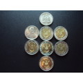 South African Commemorative Coins R5 R2 R1 50C