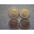 South African 5 Shillings 1947 1948 1949 and 1950
