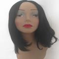 Wig Long Bob Middle Path Black with adjustable straps same day dispatch