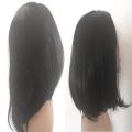 Wig Long Bob Middle Path Black with adjustable straps same day dispatch