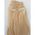 Human Hair 8 pc clips extensions volumiser18inch /Blonde613 /same day processing