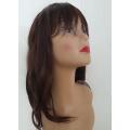 Wig Long Bob with Bangs Colour 33 synthetic adjustable wig straps same day processing