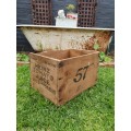 Vintage `Heinz 57 Tomato Juice` Wooden Crate   Made In Canada