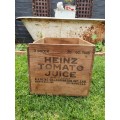 Vintage `Heinz 57 Tomato Juice` Wooden Crate   Made In Canada