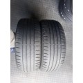 225/45/18 × 2 Bridgestone Tyres. Tyres are non runflat