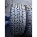 255/60/20 Goodyear Wranglar AT tyres. 80% life