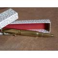 Vintage brass bullet shell pen