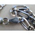 Study solid sterling silver neck chain - weight 8.7 g.