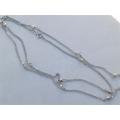 Fabulous solid sterling silver fancy necklace - weight 11.1 g.