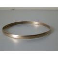 LATE ENTRY!!  Vintage solid 9 ct gold 5 mm bangle - weight 9.84 g.