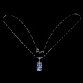 Enchanting Earth Mined Tanzanite Necklace Solid Sterling Silver 14 ct White Gold, no Tarnish