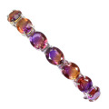 Magnificent Solid Sterling Silver 51.8 ct Ametrine Bracelet, 14ct White Gold over, Ensure no Tarnish