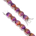 Magnificent Solid Sterling Silver 51.8 ct Ametrine Bracelet, 14ct White Gold over, Ensure no Tarnish