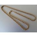 9 ct Gold Rope Necklace - weight 4.7 g