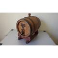 Lovely Old Oak Wood Wine Barrel on Stand