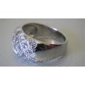 Stunning Sterling Silver Tanzanite Ring - weight 5.3 g