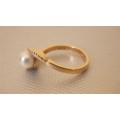 Awesome 9 ct Gold Pearl Ring