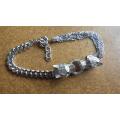 Exquisite Sterling Silver Bracelet -- weight 13.4 g