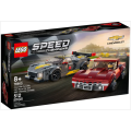 LEGO 76903 Speed Champions Chevrolet Corvette C8.R Race Car & 1969 Chevrolet Corvette(Discontinued)