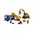 LEGO 60075 City Demolition Excavator and Truck (Discontinued by Manufacturer 2015) Very Rare