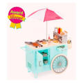 Our Generation Retro Hot Dog Cart With Accessories