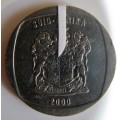 ERROR ONE RAND COIN REPUBLIC OF SOUTH AFRICA  ROTATED DIE