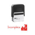 Colop C20 Self Inking Rubber Stamp - Incomplete