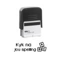 Colop C20 Self Inking Rubber Stamp - Kyk Na Jou Spelling