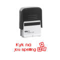 Colop C20 Self Inking Rubber Stamp - Kyk Na Jou Spelling