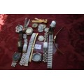 Lot of Mixed watches..Cases...straps.... Spares /Repairs Steampunk Jewelery