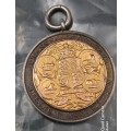 Sterling Silver and gold Fob