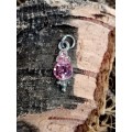 Pendant with pink stone