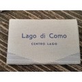 Booklet with 10 unused vintage postcards Lago di como