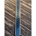 Seatbelt nato wrist watch strap black and grey 20mm