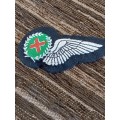 SA airforce Pilot half wing silver
